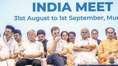 INDIA bloc held a meeting in Mumbai in September. (HT PHOTO) INDIA bloc held a meeting in Mumbai in September. (HT PHOTO)
