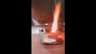 Mohali police said while driving his car with the bursting crackers, Ravit got the stunt filmed by an auto-rickshaw driver, who had yet to be identified. (HT) Mohali police said while driving his car with the bursting crackers, Ravit got the stunt filmed by an auto-rickshaw driver, who had yet to be identified. (HT)