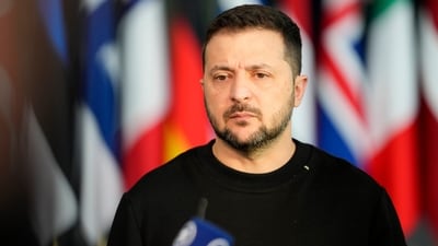 Russia-Ukraine War: Ukraine's President Volodymyr Zelenskyy addresses a media conference. (AP) Russia-Ukraine War: Ukraine's President Volodymyr Zelenskyy addresses a media conference. (AP)