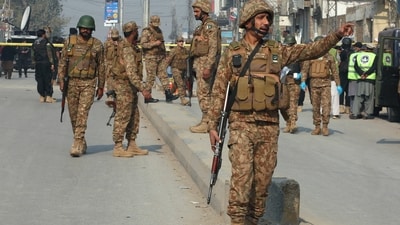 Pakistan Elections: Army troops in Peshawar, Pakistan. (Representational) Pakistan Elections: Army troops in Peshawar, Pakistan. (Representational)