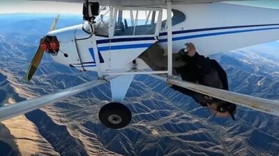 In December 2021, Jacob posted a video of the aircraft crash, passing it off as an accident. (YouTube/@Trevor Jacob Reupload) In December 2021, Jacob posted a video of the aircraft crash, passing it off as an accident. (YouTube/@Trevor Jacob Reupload)