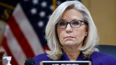 FILE PHOTO: Committee Vice Chair Rep. Liz Cheney (R-WY) attends the final meeting of the U.S. House Select Committee investigating the January 6 Attack on the U.S. Capitol, on Capitol Hill in Washington, U.S., December 19, 2022. REUTERS/Jonathan Ernst/File Photo (REUTERS)
