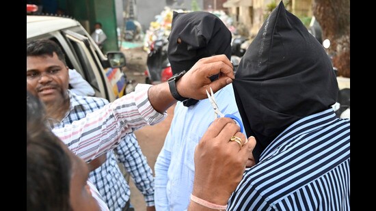 All eight were arrested on Monday night. (Anshuman Poyrekar/ Hindustan Times)