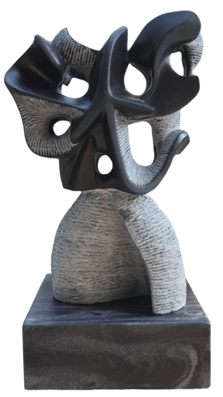 A sculpture by artist Neeraj Gupta, displayed as part of the exhibition that pays tribute to late art critic Keshav Malik. A sculpture by artist Neeraj Gupta, displayed as part of the exhibition that pays tribute to late art critic Keshav Malik.