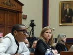 Dr. Claudine Gay, President of Harvard University, Liz Magill, President of University of Pennsylvania, and Dr. Sally Kornbluth, President of Massachusetts Institute of Technology, testify before the House Education and Workforce Committee at the Rayburn House Office Building on December 05, 2023 in Washington, DC (Photo by Kevin Dietsch / GETTY IMAGES NORTH AMERICA / Getty Images via AFP)