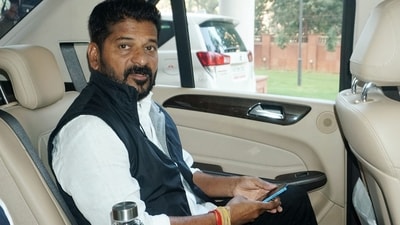 Revanth Reddy at a media conclave before the election said Telangana DNA is better than Bihar DNA. (PTI) Revanth Reddy at a media conclave before the election said Telangana DNA is better than Bihar DNA. (PTI)