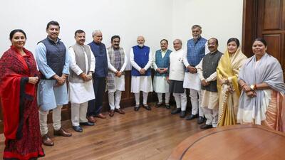 Prime Minister Narendra Modi and BJP National President JP Nadda during a meeting, in New Delhi (PTI) Prime Minister Narendra Modi and BJP National President JP Nadda during a meeting, in New Delhi (PTI)