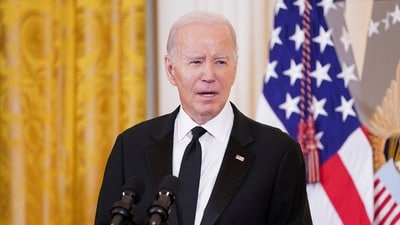 President Joe Biden speaks during a reception at the White House ahead of the 46th Kennedy Center Honors gala, in Washington, U.S. December 3, 2023 (REUTERS/Nathan Howard/File Photo) (REUTERS)
