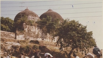 Babri Masjid in Ayodhya. (HT Photo) Babri Masjid in Ayodhya. (HT Photo)