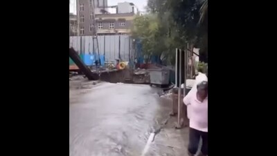 Screengrab from the video of Chennai floods shared by David Warner. (Instagram/@davidwarner31) Screengrab from the video of Chennai floods shared by David Warner. (Instagram/@davidwarner31)