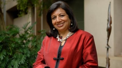 Kiran Mazumdar-Shaw, 70, is a prominent Indian billionaire entrepreneur. She ranks 76th in the Forbes List of Powerful Women 2023. (Mint file)