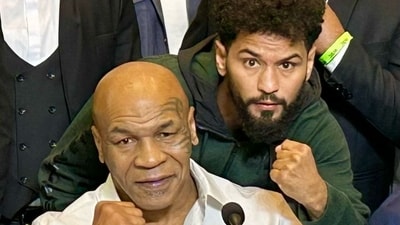 Neeraj Goyat with Mike Tyson at the WBC Convention (WBC Convention) Neeraj Goyat with Mike Tyson at the WBC Convention (WBC Convention)