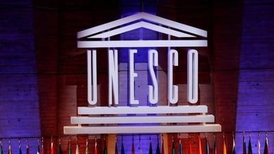 The UNESCO logo is seen. (Reuters) The UNESCO logo is seen. (Reuters)