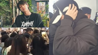 SEVENTEEN member The8, real name Xu Minghao received better security after he was mobbed by many at airport. SEVENTEEN member The8, real name Xu Minghao received better security after he was mobbed by many at airport.