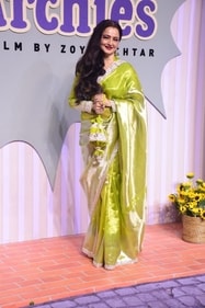 Rekha attends The Archies premiere. (HT Photo/Varinder Chawla) Rekha attends The Archies premiere. (HT Photo/Varinder Chawla)