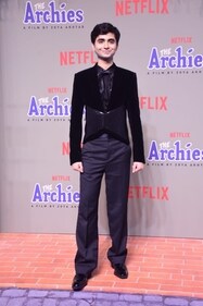Yuvraj Menda at The Archies premiere. (HT Photo/Varinder Chawla) Yuvraj Menda at The Archies premiere. (HT Photo/Varinder Chawla)