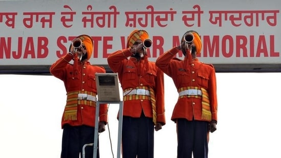 This day is dedicated not only to honoring the martyrs and the living heroes who were wounded in the line of duty but also to acknowledging the crucial role played by their families in these sacrifices.&nbsp;(HT Photo/Pradeep Pandit)