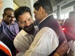 Telangana state Congress President Revanth Reddy welcomes the party MP Deepender Singh Hooda