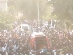 Hundreds of supporters gather in Rajasthan to pay last respects to Karni Sena chief Hundreds of supporters gather in Rajasthan to pay last respects to Karni Sena chief