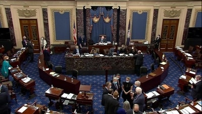 Congressional Republicans and Democrats have been debating for months how to address Democratic President Joe Biden's request for billions of dollars in funding for Ukraine and Israel. Congressional Republicans and Democrats have been debating for months how to address Democratic President Joe Biden's request for billions of dollars in funding for Ukraine and Israel.