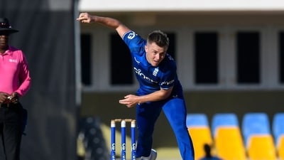 Sam Curran of England bowls during the 2nd ODI match between the West Indies and England at Vivian Richards Cricket Stadium (AFP) Sam Curran of England bowls during the 2nd ODI match between the West Indies and England at Vivian Richards Cricket Stadium (AFP)