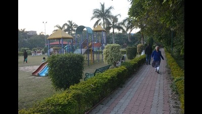 For upkeep of the parks, Panchkula MC pays park development societies maintenance funds ranging between ₹4 and ₹4.50 per square metre per month. (HT PHOTO) For upkeep of the parks, Panchkula MC pays park development societies maintenance funds ranging between ₹4 and ₹4.50 per square metre per month. (HT PHOTO)