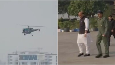 Rajnath Singh leaves for TN Rajnath Singh leaves for TN