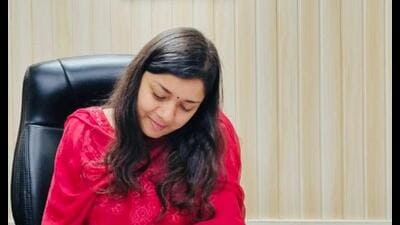 Prashasti Srivastava (in pic) gave an inventive concept of conveyor belt used in loading and unload goods. (Sourced) Prashasti Srivastava (in pic) gave an inventive concept of conveyor belt used in loading and unload goods. (Sourced)