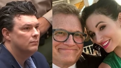 Gareth Pursehouse (L) has been sentenced to life in prison for the murder of Drew Carey's (R) ex-fiance Amie Harwick (R) (Law&Crime Network screenshot/YouTube, Drew Carey/Instagram) Gareth Pursehouse (L) has been sentenced to life in prison for the murder of Drew Carey's (R) ex-fiance Amie Harwick (R) (Law&Crime Network screenshot/YouTube, Drew Carey/Instagram)