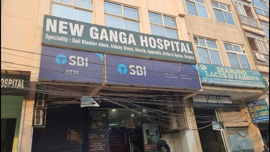 New Ganga Hospital in Tughlaqabad Extension. (HT Photo)