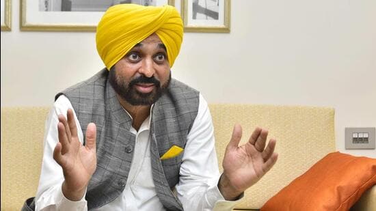 Punjab chief minister Bhagwant Mann (HT File)