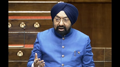 Aam Aadmi Party (AAP) MP Vikram Sahney speaks in the Rajya Sabha during the Winter Session of Parliament, in New Delhi on Friday. (ANI) Aam Aadmi Party (AAP) MP Vikram Sahney speaks in the Rajya Sabha during the Winter Session of Parliament, in New Delhi on Friday. (ANI)