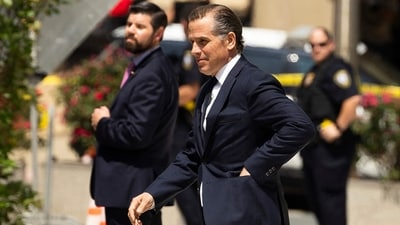 (FILES) Hunter Biden was indicted late December 7, 2023 on nine counts of tax evasion, the second time this year President Joe Biden's troubled son has been charged by a special counsel investigating his personal and business dealings. (Photo by RYAN COLLERD / AFP) (AFP) (FILES) Hunter Biden was indicted late December 7, 2023 on nine counts of tax evasion, the second time this year President Joe Biden's troubled son has been charged by a special counsel investigating his personal and business dealings. (Photo by RYAN COLLERD / AFP) (AFP)