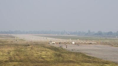 Maryada Purushottam Shri Ram International Airport under construction in Ayodhya. (PTI Photo) Maryada Purushottam Shri Ram International Airport under construction in Ayodhya. (PTI Photo)