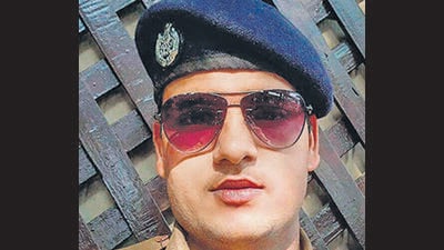 Mumbai: Undated photo of Railway Protection Force (RPF) Constable Chetan Kumar Choudhary who fired from his automatic weapon, killing an RPF Assistant Sub-Inspector (ASI) and three other passengers of the Jaipur-Mumbai Central Express on Monday, July 31, 2023. (PTI Photo)(PTI07_31_2023_000102B) (PTI) Mumbai: Undated photo of Railway Protection Force (RPF) Constable Chetan Kumar Choudhary who fired from his automatic weapon, killing an RPF Assistant Sub-Inspector (ASI) and three other passengers of the Jaipur-Mumbai Central Express on Monday, July 31, 2023. (PTI Photo)(PTI07_31_2023_000102B) (PTI)
