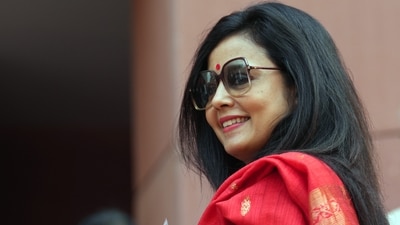 TMC MP Mahua Moitra on the first day of the winter session of Parliament in New Delhi on December 4. (PTI) TMC MP Mahua Moitra on the first day of the winter session of Parliament in New Delhi on December 4. (PTI)
