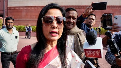 TMC MP Mahua Moitra during the Winter session of Parliament. (PTI) TMC MP Mahua Moitra during the Winter session of Parliament. (PTI)