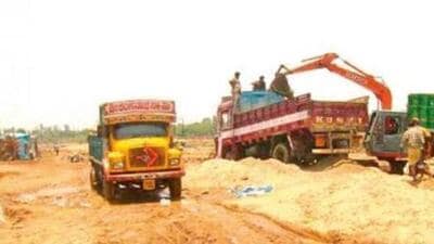 Sand mining in Bihar. (File Photo) Sand mining in Bihar. (File Photo)