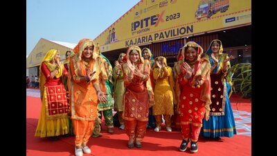 Students in Punjabi attire perform during the 17th edition of the Punjab International Trade Expo (PITEX) in Amritsar on Friday. (PTI) Students in Punjabi attire perform during the 17th edition of the Punjab International Trade Expo (PITEX) in Amritsar on Friday. (PTI)