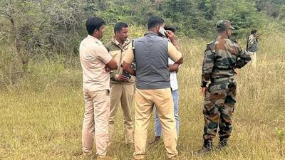 The carcases were found near the Karikallu quarry in Kottalavadi village of Chamrajnagara taluk on Friday. (HT Photo) The carcases were found near the Karikallu quarry in Kottalavadi village of Chamrajnagara taluk on Friday. (HT Photo)
