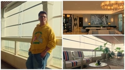 Karan Johar gives tour of his family home in Mumbai. Karan Johar gives tour of his family home in Mumbai.