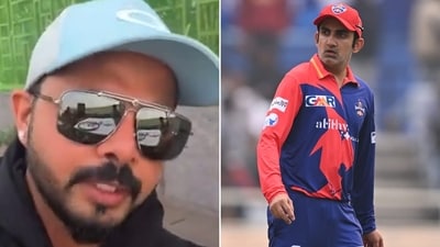 S Sreesanth and Gautam Gambhir were involved in an ugly spat during an LLC match (Screengrab/LLC) S Sreesanth and Gautam Gambhir were involved in an ugly spat during an LLC match (Screengrab/LLC)
