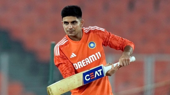 Ahmedabad: India's Shubman Gill during a practice session ahead of the ICC Men's Cricket World Cup 2023 final (PTI)