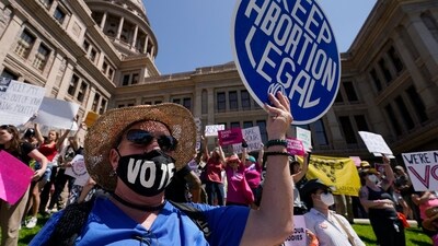 Abortion rights demonstrators attend a rally at the Texas state Capitol in Austin, (File/ AP) Abortion rights demonstrators attend a rally at the Texas state Capitol in Austin, (File/ AP)