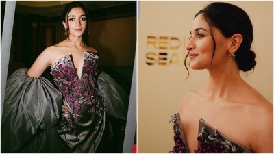 Alia Bhatt attended the closing ceremony of the Red Sea International Film Festival 2023 in Jeddah, Saudi Arabia. Alia walked the red carpet at the film festival with big names like Gwenyth Paltrow, Andrew Garfield, Henry Golding, Halle Berry, Nicolas Cage, Adrien Brody, Jason Statham and others. Alia wore a gorgeous silver gown for the occasion. She shared the pictures of her look on Instagram. Scroll through to check out her red carpet look. (Instagram) Alia Bhatt attended the closing ceremony of the Red Sea International Film Festival 2023 in Jeddah, Saudi Arabia. Alia walked the red carpet at the film festival with big names like Gwenyth Paltrow, Andrew Garfield, Henry Golding, Halle Berry, Nicolas Cage, Adrien Brody, Jason Statham and others. Alia wore a gorgeous silver gown for the occasion. She shared the pictures of her look on Instagram. Scroll through to check out her red carpet look. (Instagram)