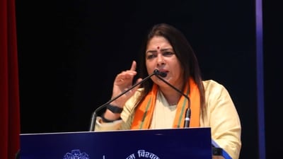 Union minister of state for external affairs Meenakshi Lekhi. (Manish/HT) Union minister of state for external affairs Meenakshi Lekhi. (Manish/HT)
