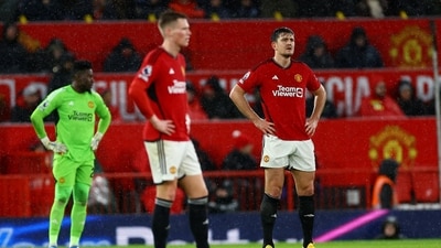 Manchester United's Harry Maguire looks dejected after AFC Bournemouth's Philip Billing scores their second goal (REUTERS)