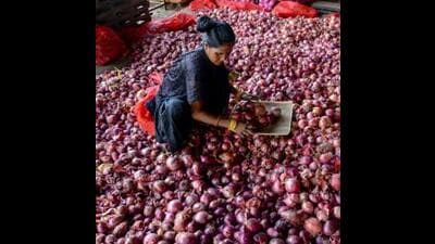 The surge in prices has been led by vegetables such as onions, tomatoes and pulses, analysts said. Retail inflation was 4.87% in October, a four-month low. (Sunny Sehgal) The surge in prices has been led by vegetables such as onions, tomatoes and pulses, analysts said. Retail inflation was 4.87% in October, a four-month low. (Sunny Sehgal)