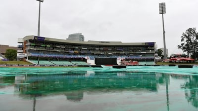 File image of Kingsmead cricket ground under covers (ICC) File image of Kingsmead cricket ground under covers (ICC)