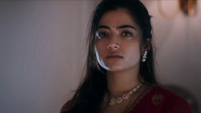 Rashmika Mandanna as Gitanjali in a still from Animal.